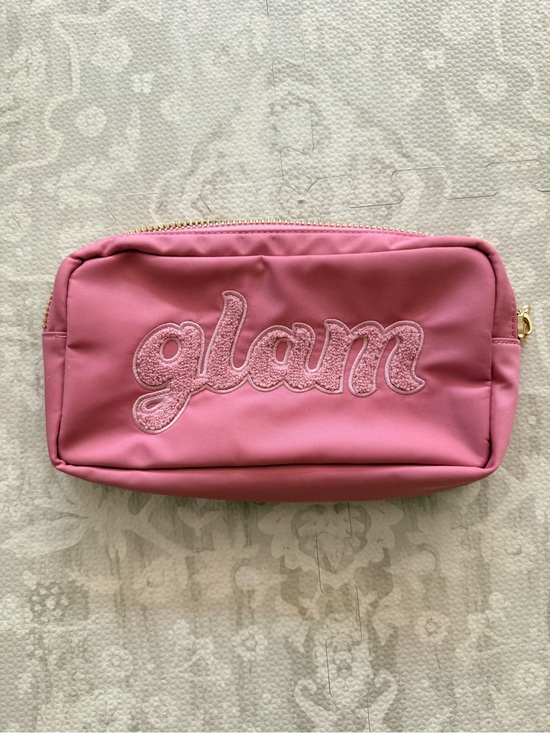 Stoney Clover Lane Handbags - Stoney Clover Lane Pink Nylon Pouch “Glam” Patch VGUC